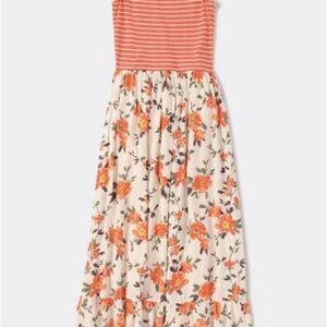 Matilda Jane Orange and Cream Floral Dress